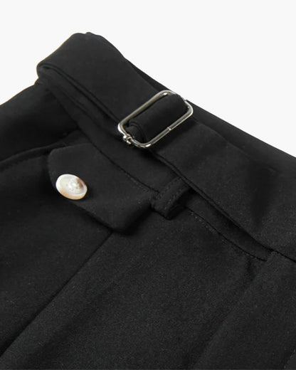Parker Herren Plisseeshorts Verstellbare Seitenschnallen