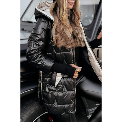 Norvielle Damen Pufferjacke Mit Kapuze