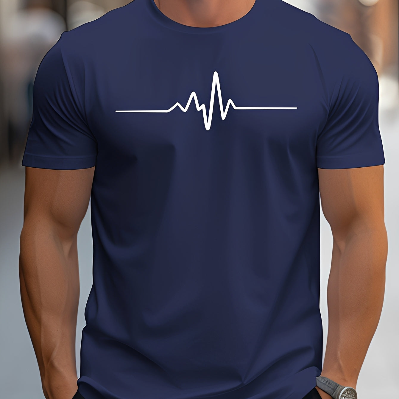 Russell Herren Slim-Fit T-Shirt mit Print