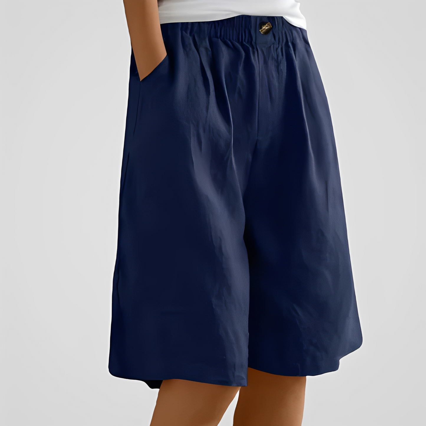 Damen Sommerhose Weit Geschnitten Trendig
