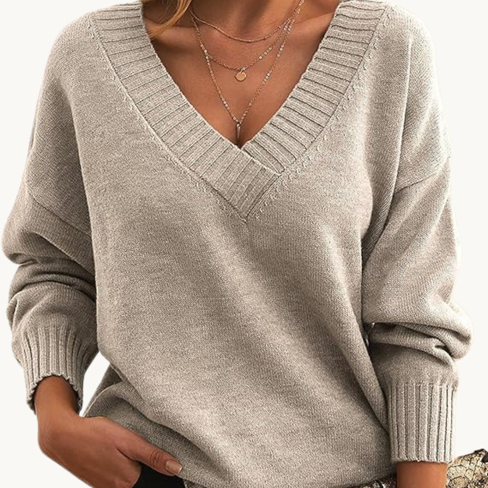 Damen Pullover V-Ausschnitt - Norvielle