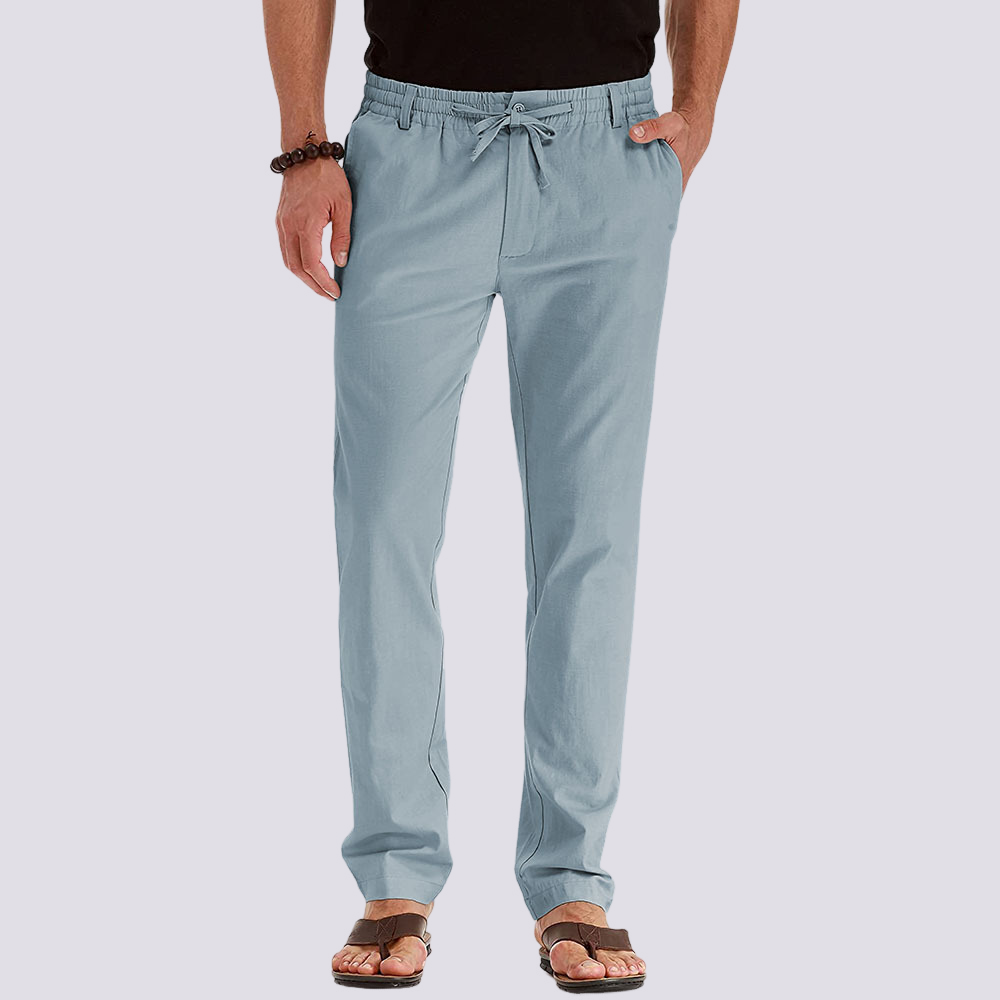 Herren Cargo Freizeithose Leicht Flexibler Bund Beige