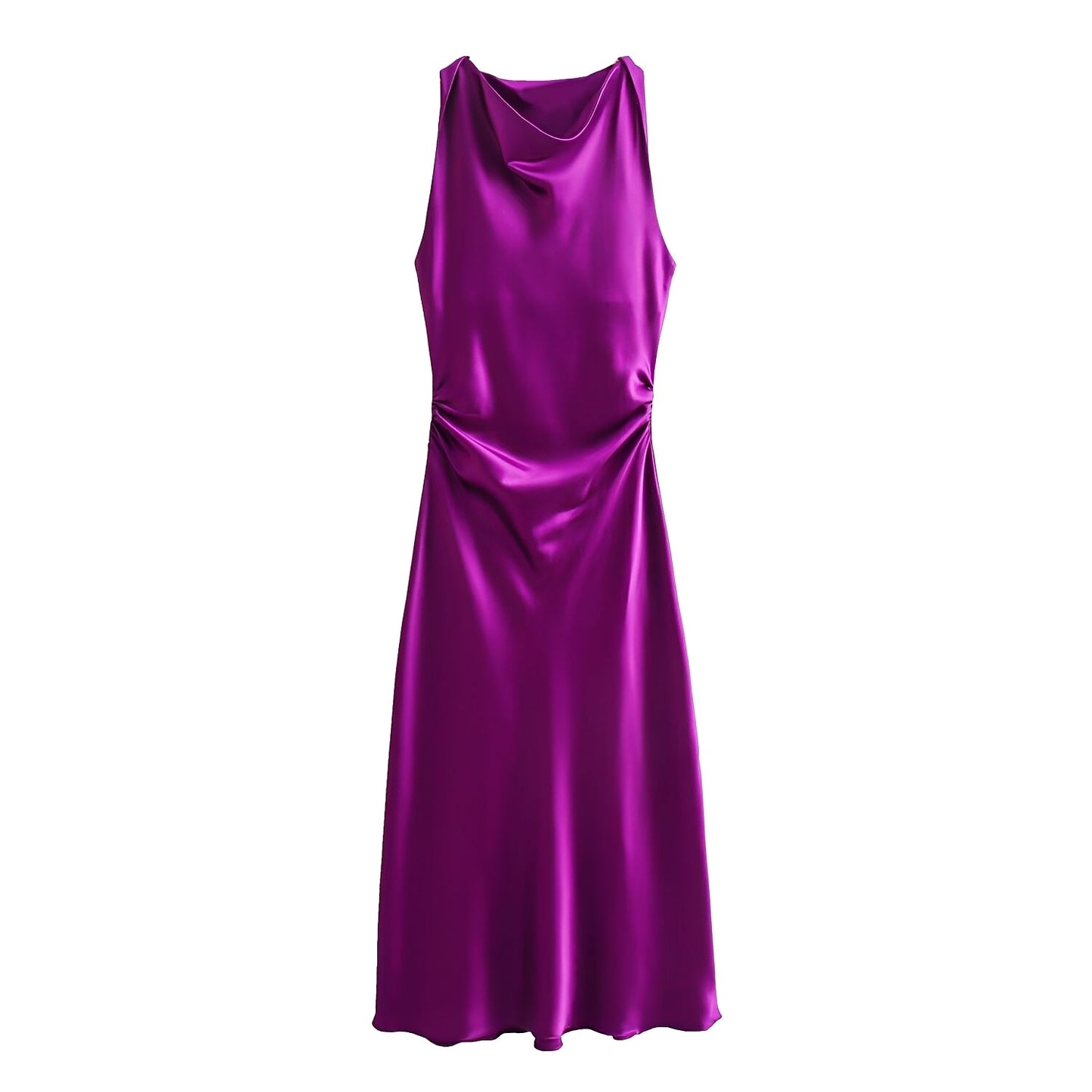 Damen Neckholder-Midikleid Elegantes Design