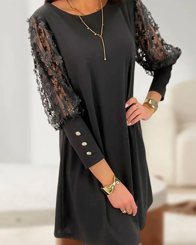 Damen Minikleid Festliches Spitze