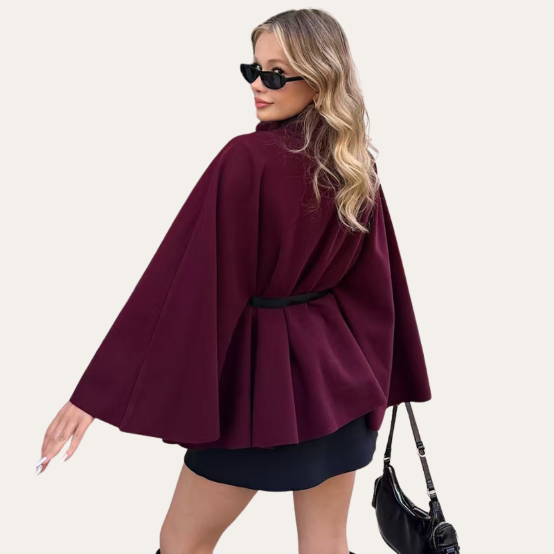 Norvielle Damen Wollcape Mantel - Norvielle