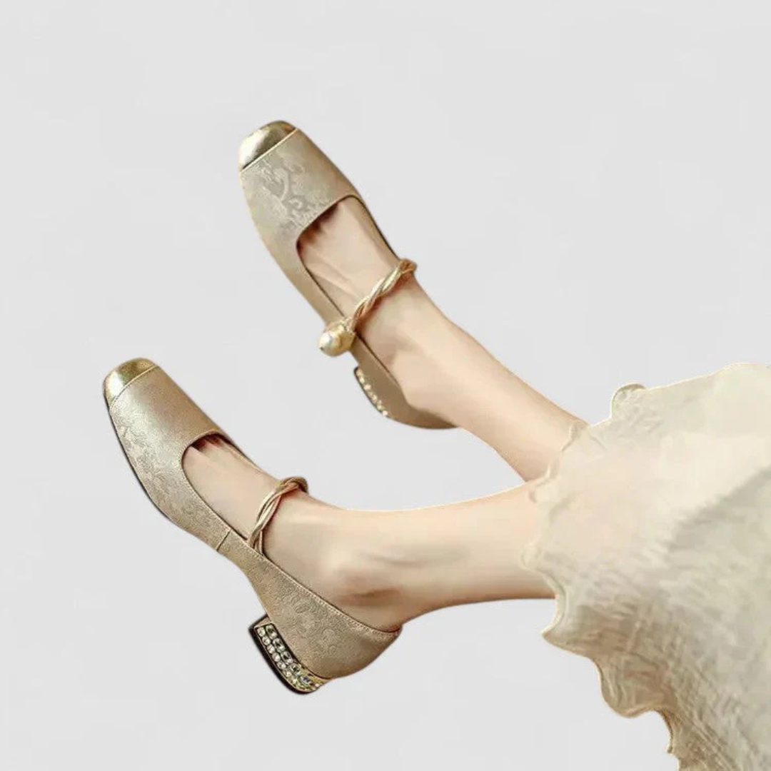 Damen Schuhe Niedriger Absatz Leder