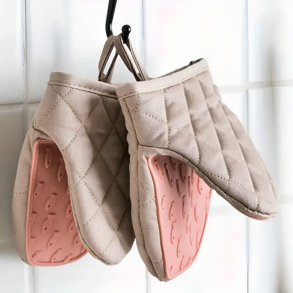 Küchenhandschuhe Silikon Polster Hitzebeständig