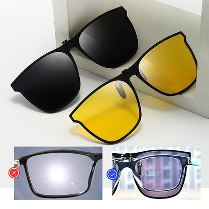 Polarisierte Clip-On Sonnenbrille Flip-Up