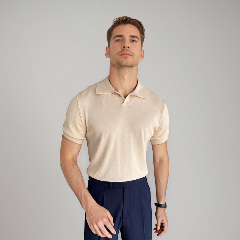 Masimo Herren Polo Klassisch