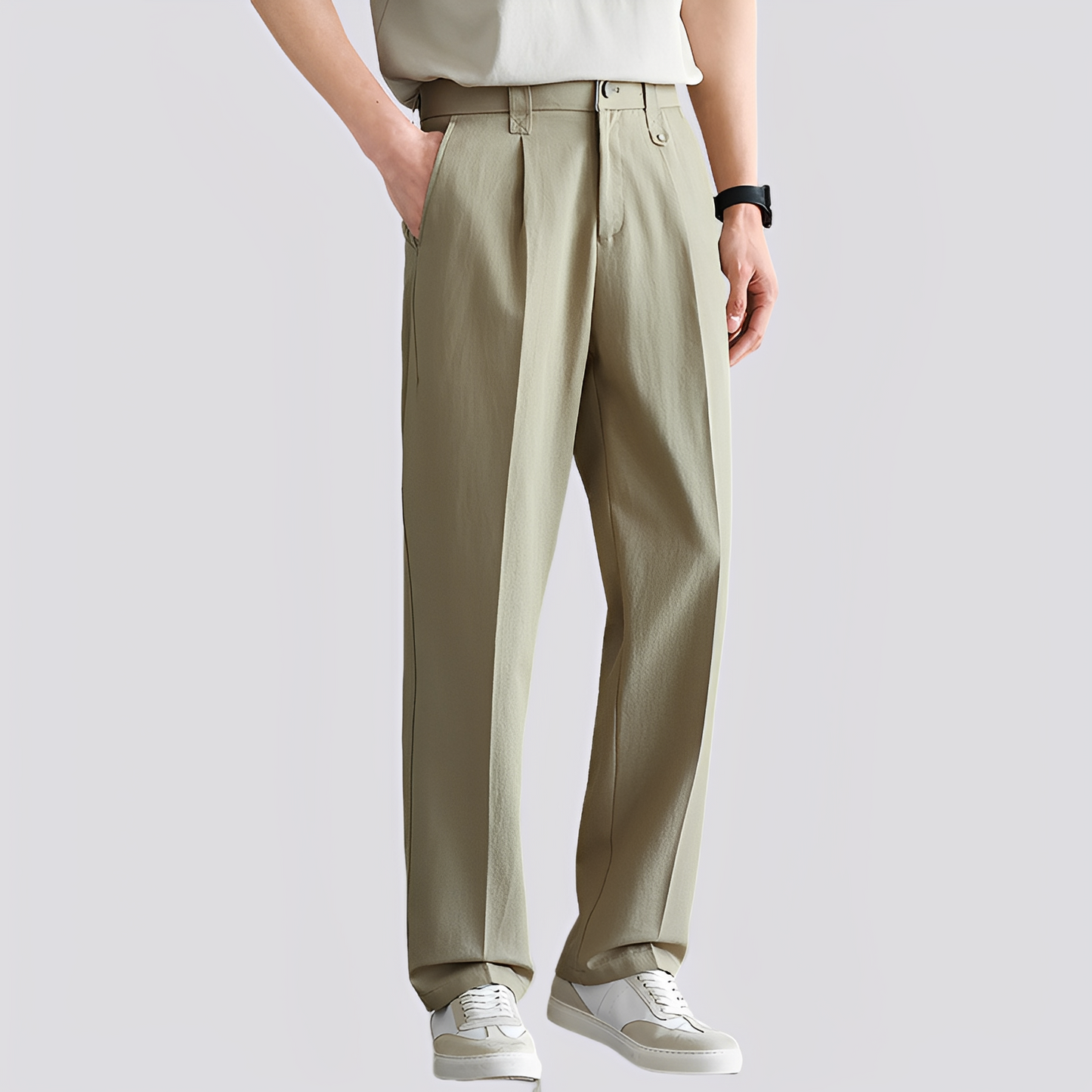 Herren Freizeithose Bequem Baumwolle