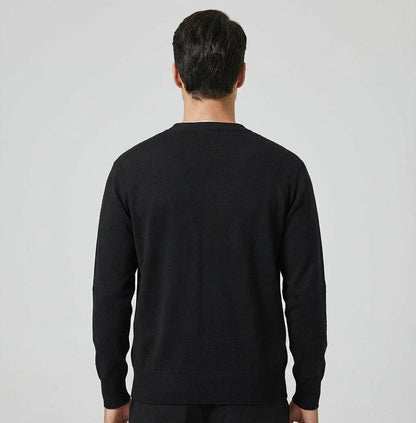 Herren Cardigan Gestrickt mit Vorderverschluss