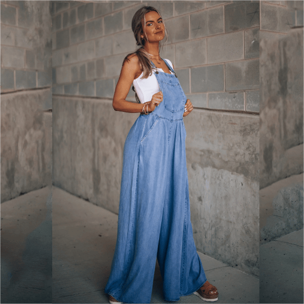 Damen Denim-Jumpsuit