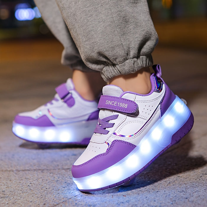 Kinder Lichtroller Sneaker Leuchtschuh Farbenfroh