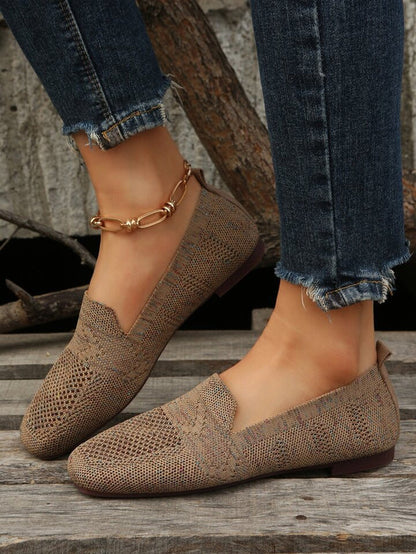 Damen Flachschuhe Runder Zehenpartie Sommer