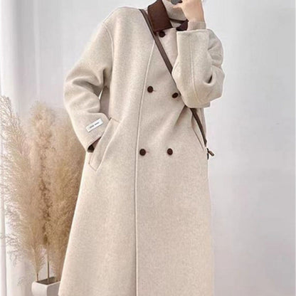 Damen Wollmix-Mantel Beige