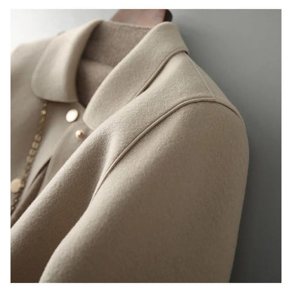 Damen Kurzjacke Knopfleiste Taschen