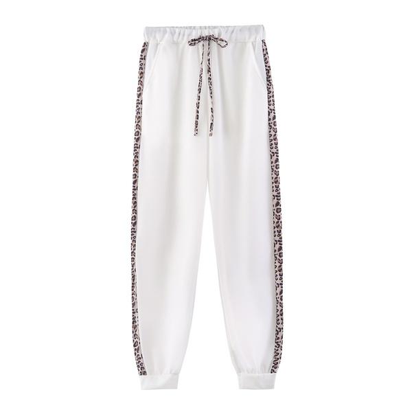 Damen Jogginganzug Leopardenmuster 2-teilig Loungewear