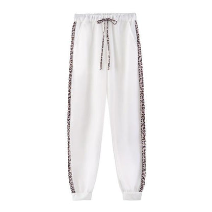 Damen Jogginganzug Leopardenmuster 2-teilig Loungewear