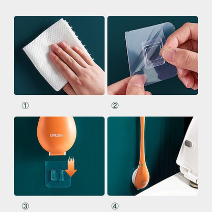 Flexible Silikon-Toilettenbürste