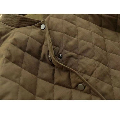 Damen Steppjacke Knopfleiste Taschen Noemi