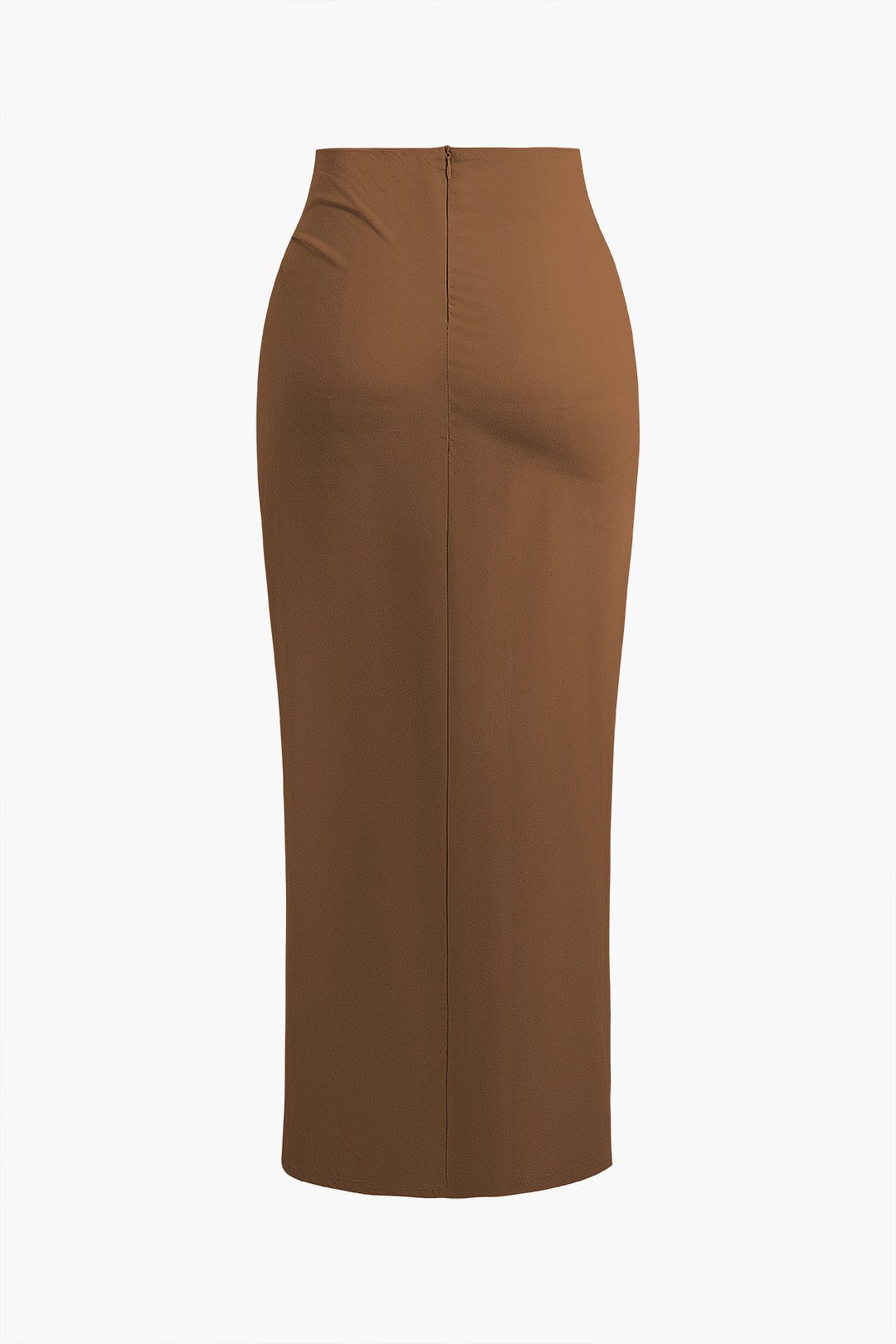 Fridoline Damen Midirock Wickeloptik Hochgeschlitzt