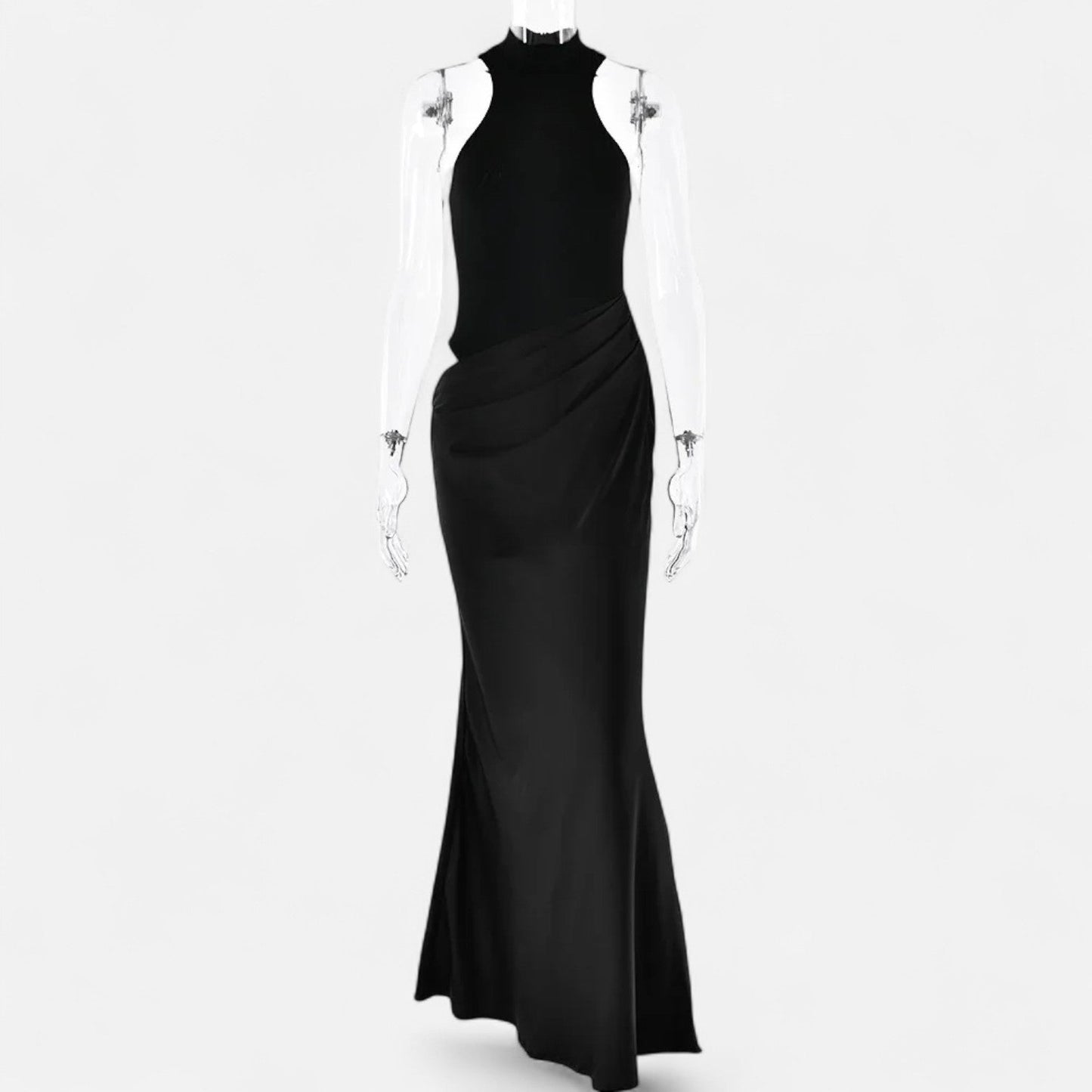 Damen Maxikleid Cut-Out Neckholder