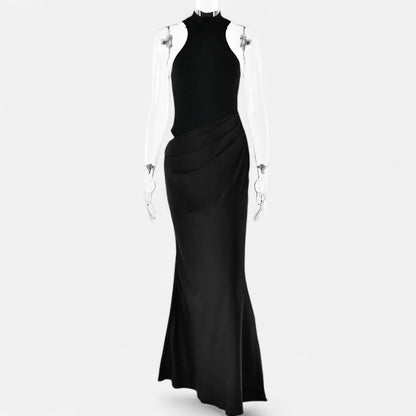 Damen Maxikleid Cut-Out Neckholder