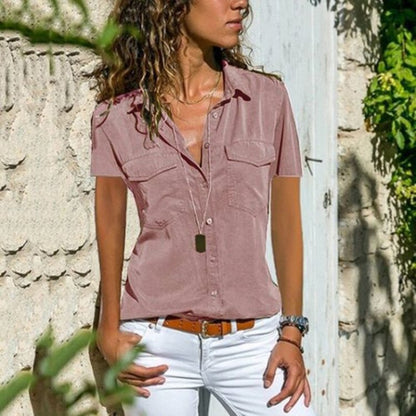 Damen Streetwear Kurzarmbluse