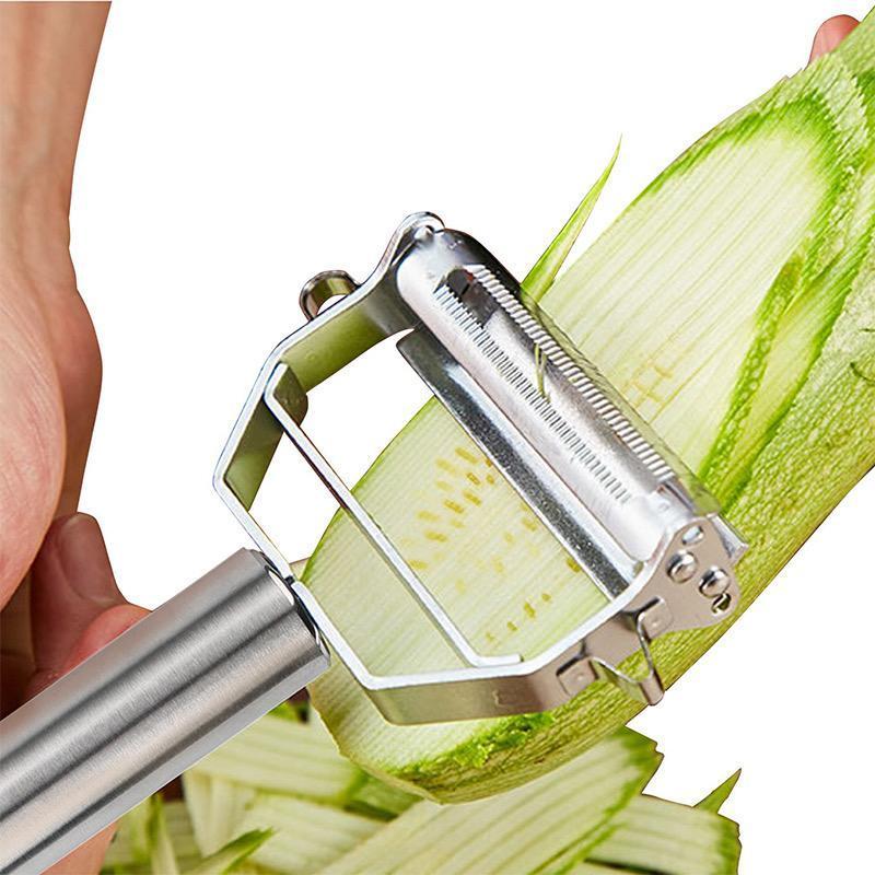 Edelstahl Gemüseschäler Julienne-Schneider Scharf
