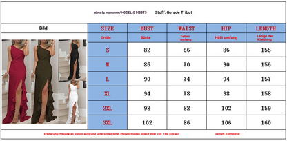 Damen Swing-Kleid Geteiltem Rüschensaum