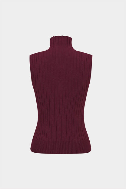 Damen Elegantes Strickset 3-teilig Gerippt