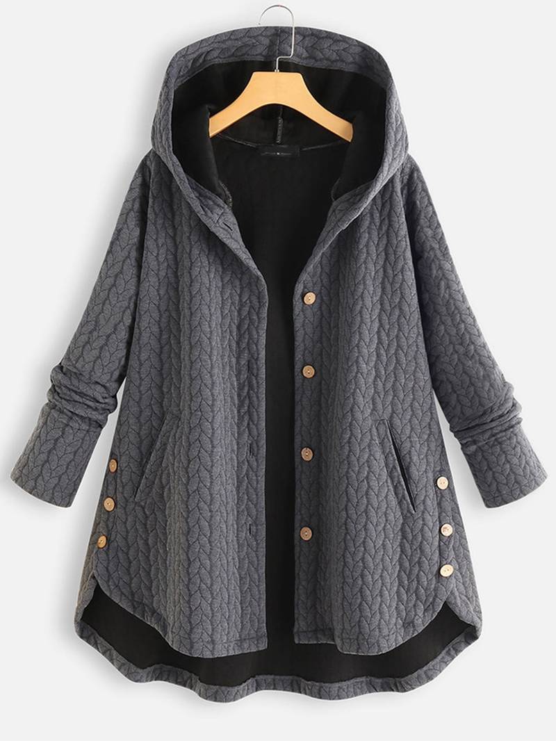 Norvielle Damen Wintermantel Bequem Warm