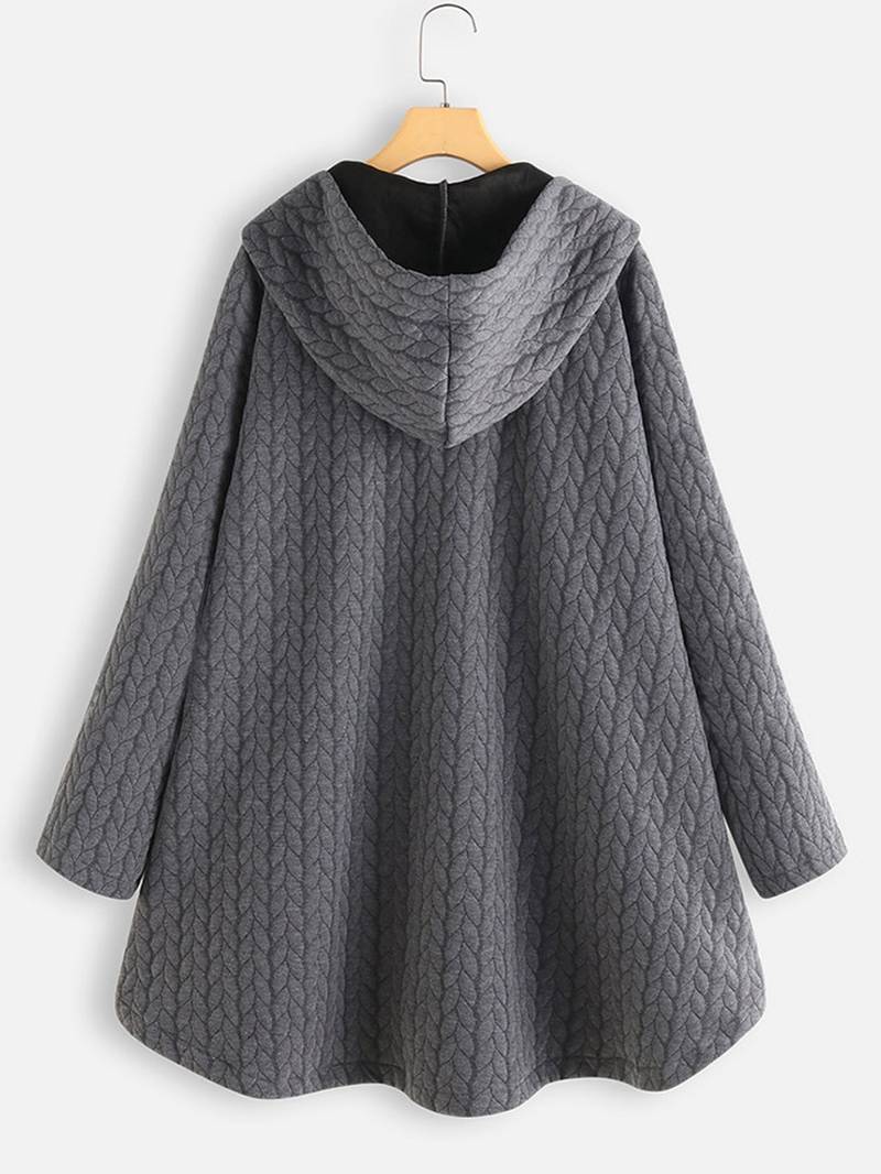 Norvielle Damen Wintermantel Bequem Warm
