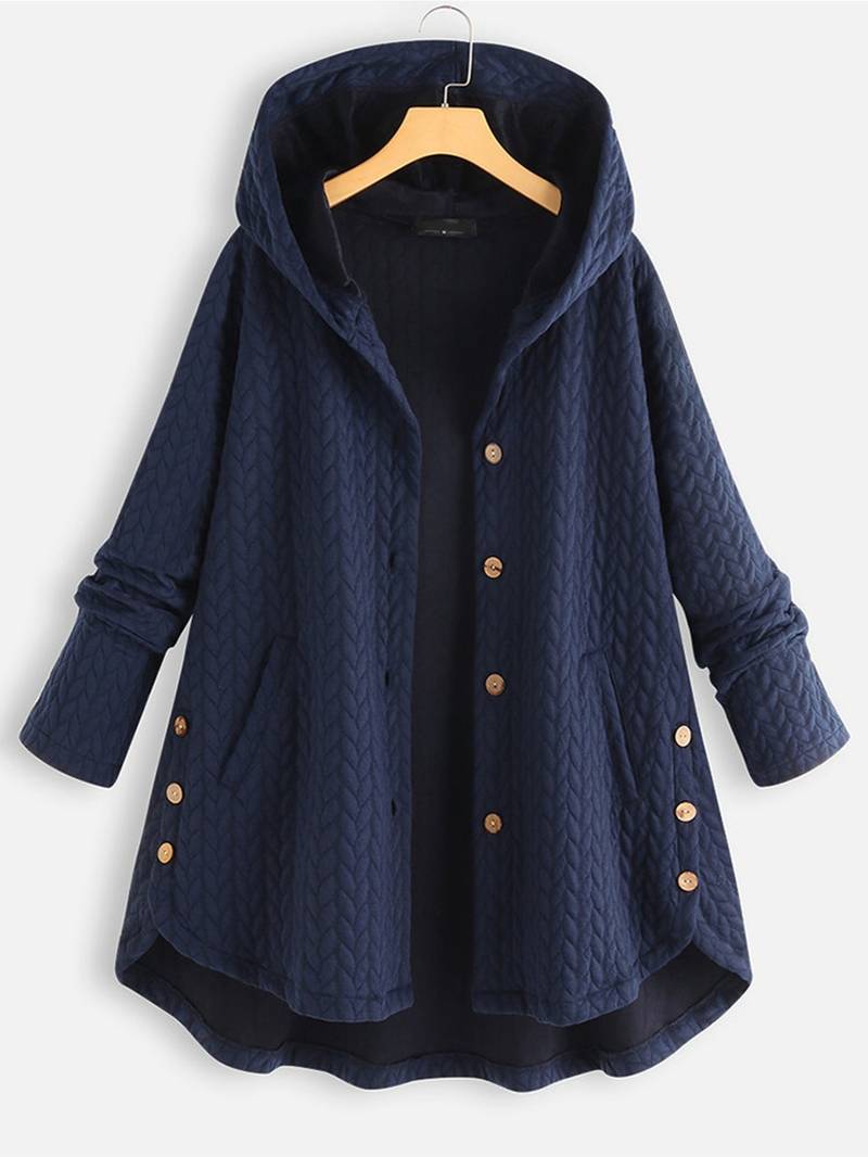 Norvielle Damen Wintermantel Bequem Warm