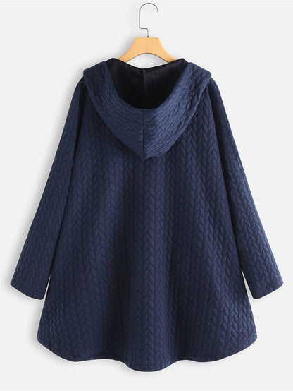 Norvielle Damen Wintermantel Bequem Warm