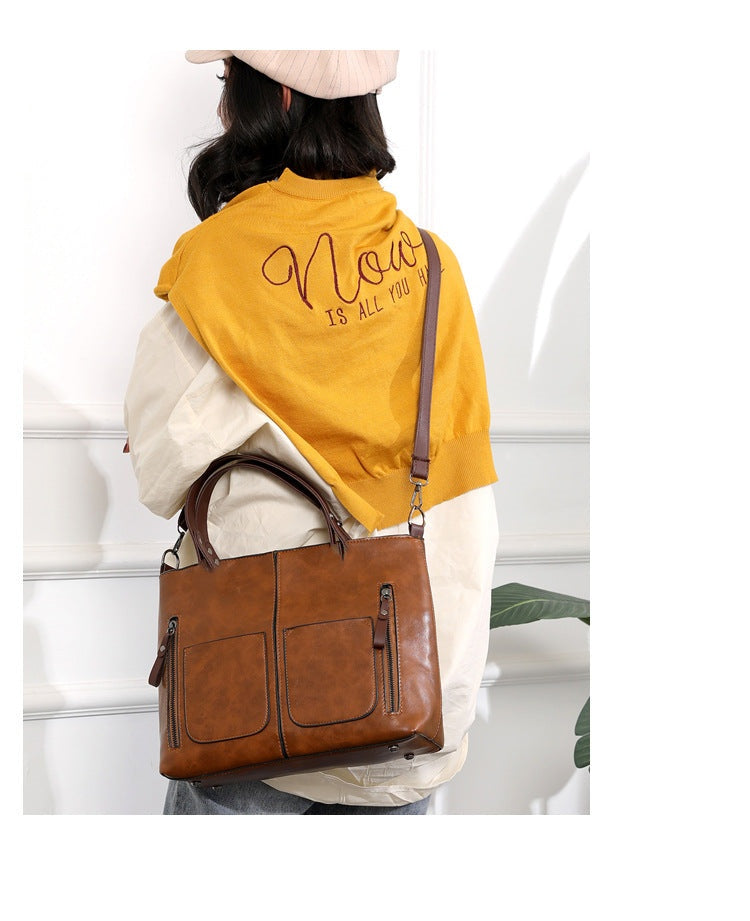Elegante Damenhandtasche aus PU-Leder