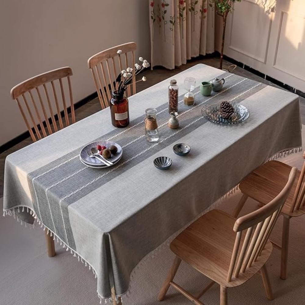 Rustikale Tischdecke aus Baumwolle