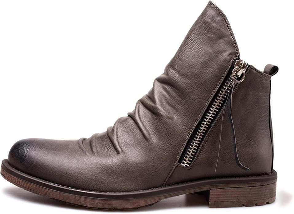 Herren Winterschuhe Knöchelhoch Klassisch Reißverschluss