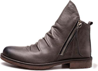Herren Winterschuhe Knöchelhoch Klassisch Reißverschluss