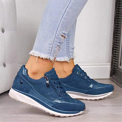 Damen Sneaker Bequem Leicht Sommerweiß