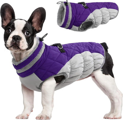 Wasserdichte Hundejacke Winter Reflektierend Fleece