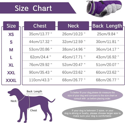 Wasserdichte Hundejacke Winter Reflektierend Fleece