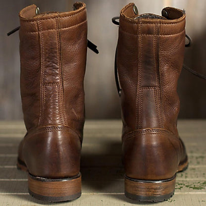 Damen Winterstiefel Gefüttert Schnürung Weich