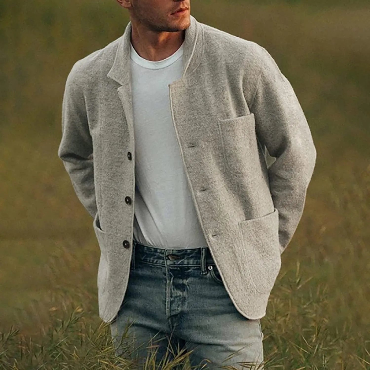 Herren Blazer Lässig Schwarz Norvielle - Norvielle
