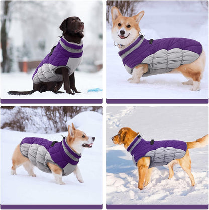 Wasserdichte Hundejacke Winter Reflektierend Fleece