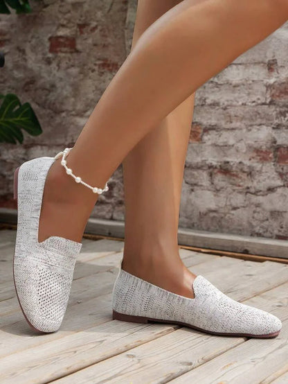 Damen Flachschuhe Runder Zehenpartie Sommer