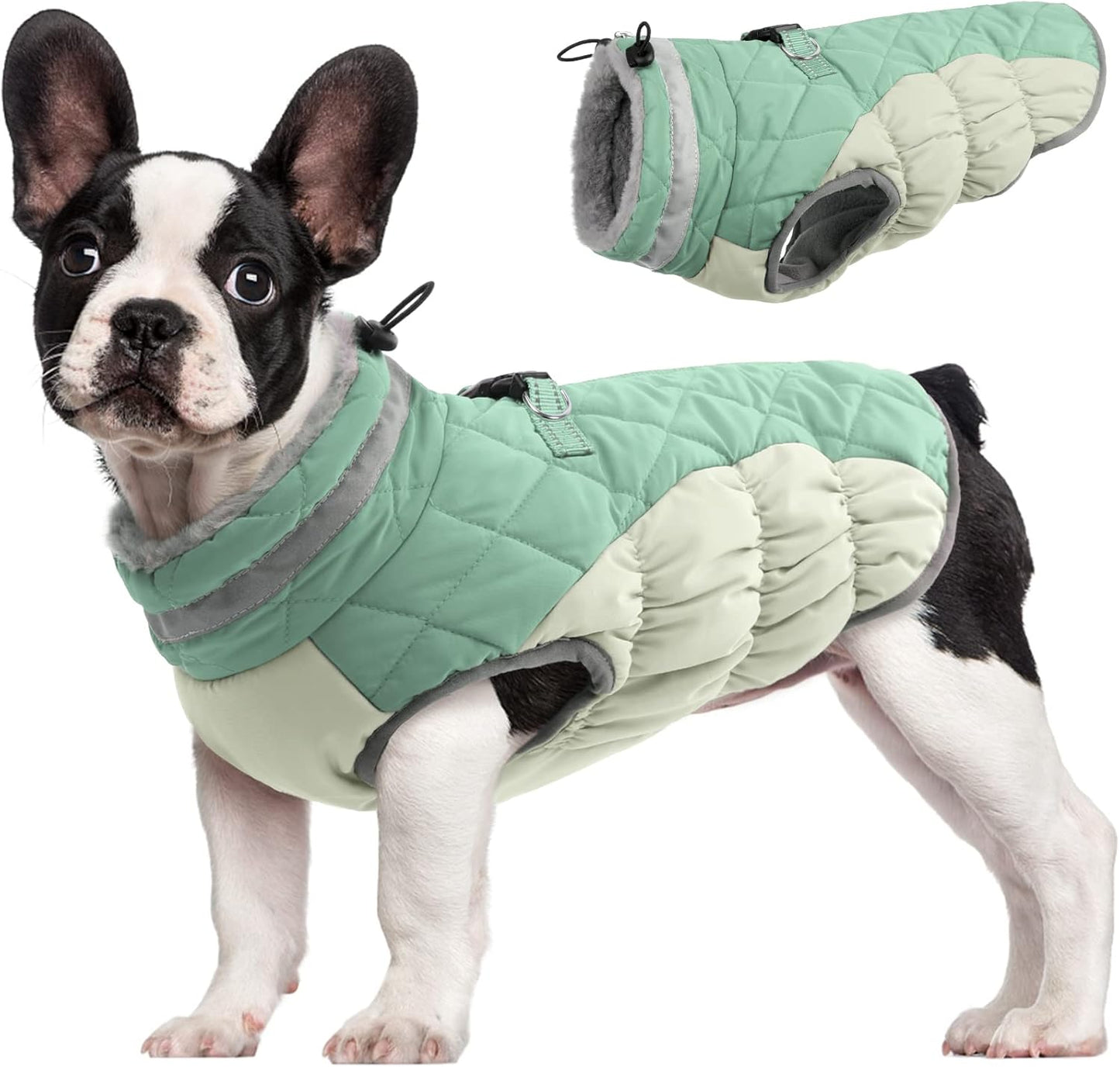Wasserdichte Hundejacke Winter Reflektierend Fleece