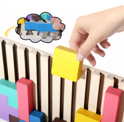 Holzpuzzle Tetris 3D für Kinder