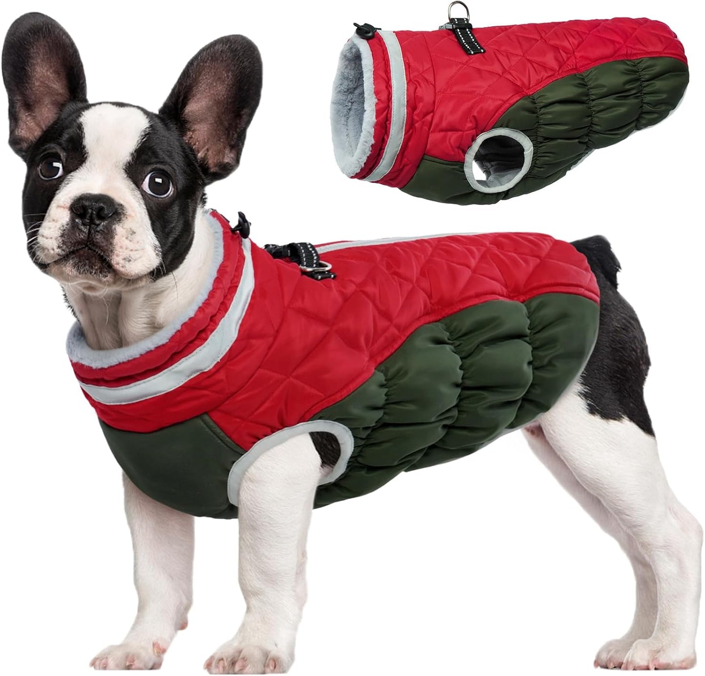 Wasserdichte Hundejacke Winter Reflektierend Fleece