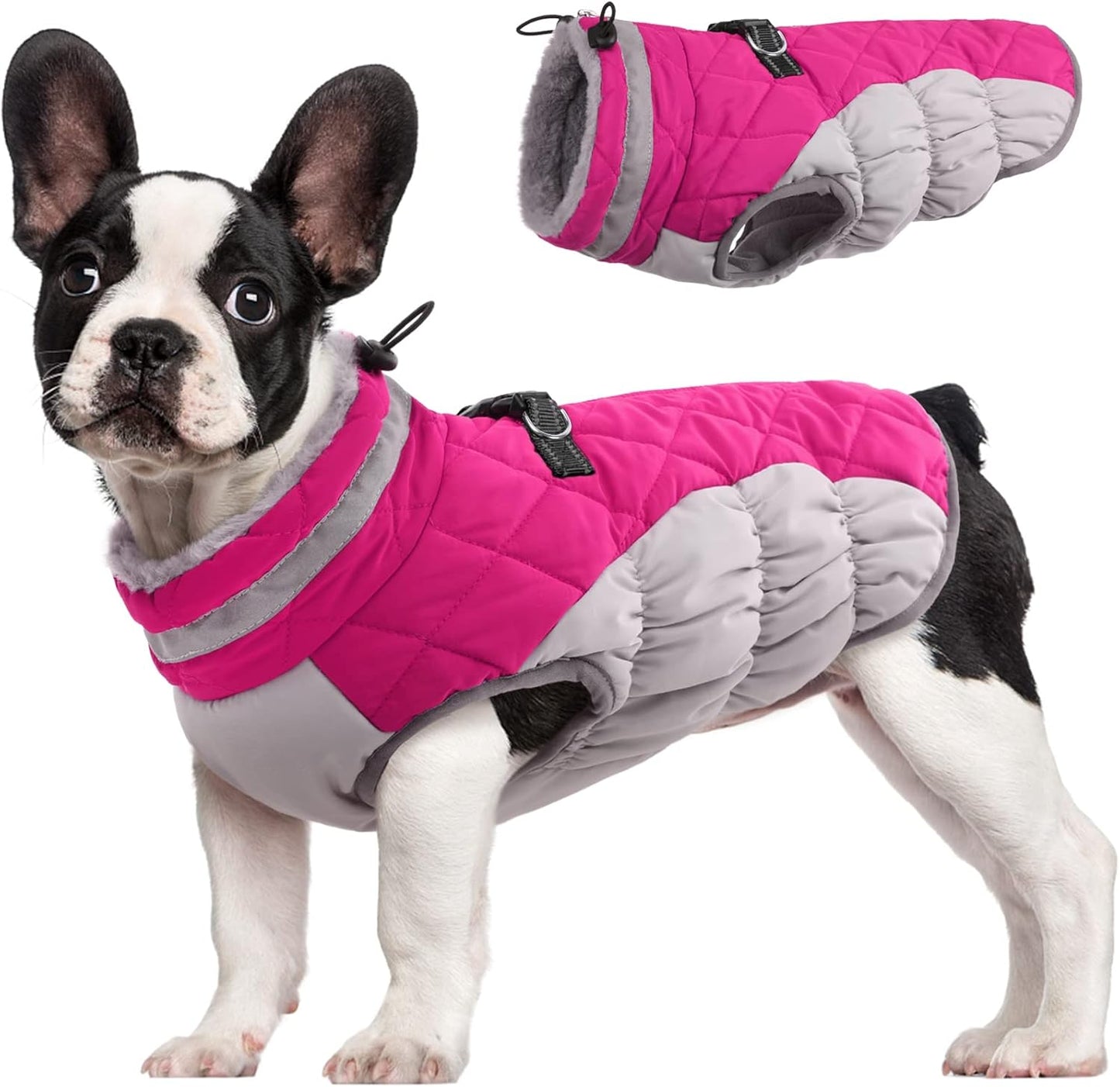 Wasserdichte Hundejacke Winter Reflektierend Fleece